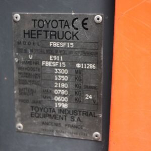 Toyota FBESF15 (Ref: ML62) - Imagen 4