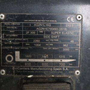 UniCarriers AG2N1L16Q (Ref: MY44) - Imagen 4