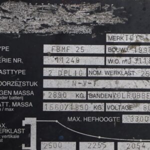 Toyota FBMF25 (Ref: NC61) - Imagen 4