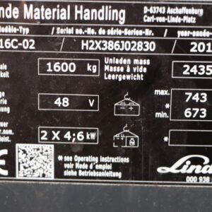 Linde E16C-02 (Ref: NM07) - Imagen 4