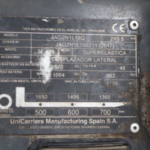 UniCarriers JAG2N1L18Q (Ref: NR21) - Imagen 4
