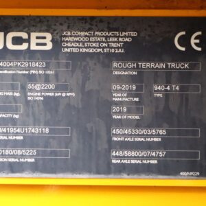 JCB 940-4 T4 (Ref: NU17) - Imagen 4