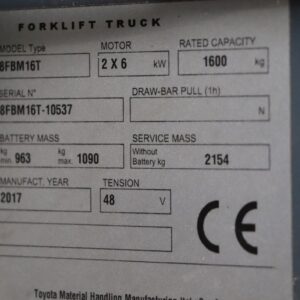 Toyota 8FBM16T (Ref: NY43) - Imagen 4