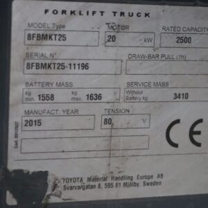 Toyota 8FBMKT25 (Ref: NZ15) - Imagen 4