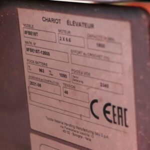 Toyota 8FBE18T (Ref: OB80) - Imagen 4