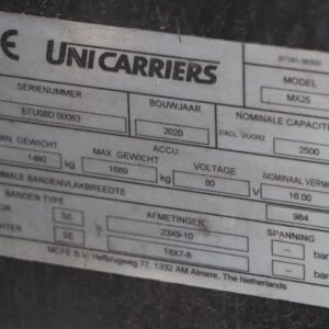 UniCarriers MX25 (Ref: OF86) - Imagen 4
