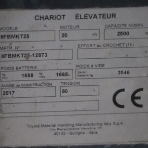 Toyota 8FBMKT25 (Ref: OG15) - Imagen 4