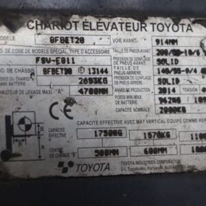 Toyota 8FBET20 (Ref: OK63) - Imagen 4