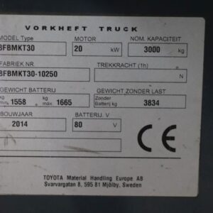 Toyota 8FBMKT30 (Ref: OL20) - Imagen 4