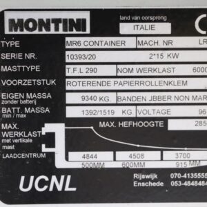 Montini MR 6 Container (Ref: OM34) - Imagen 4