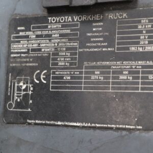 Toyota 8FBMT25 (Ref: ON07) - Imagen 4
