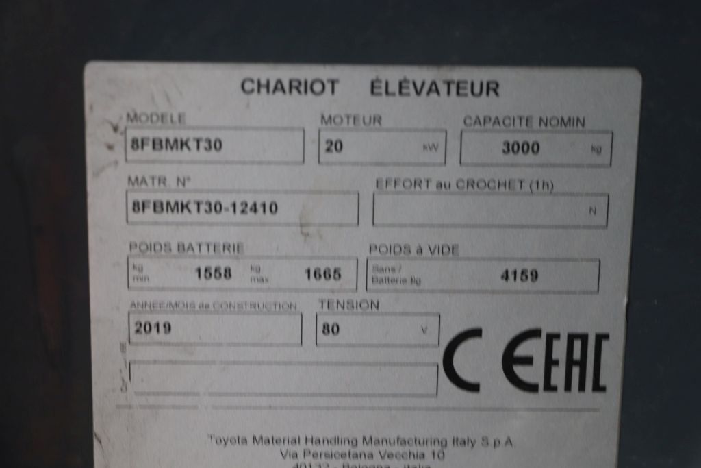 Toyota 8FBMKT30 (Ref: OQ53) - Imagen 4