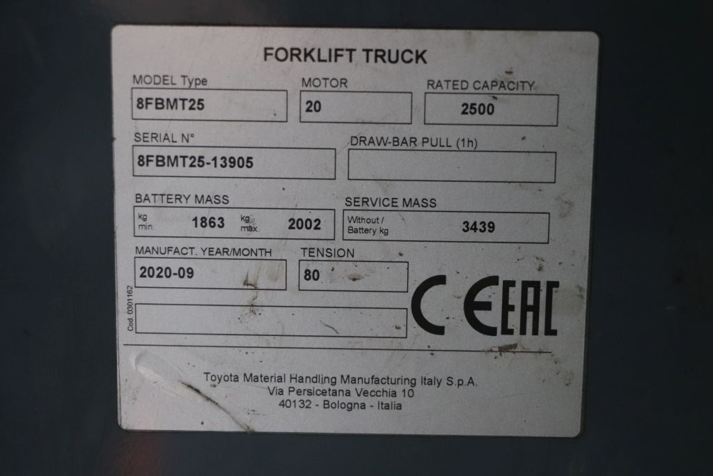 Toyota 8FBMT25 (Ref: OR12) - Imagen 2