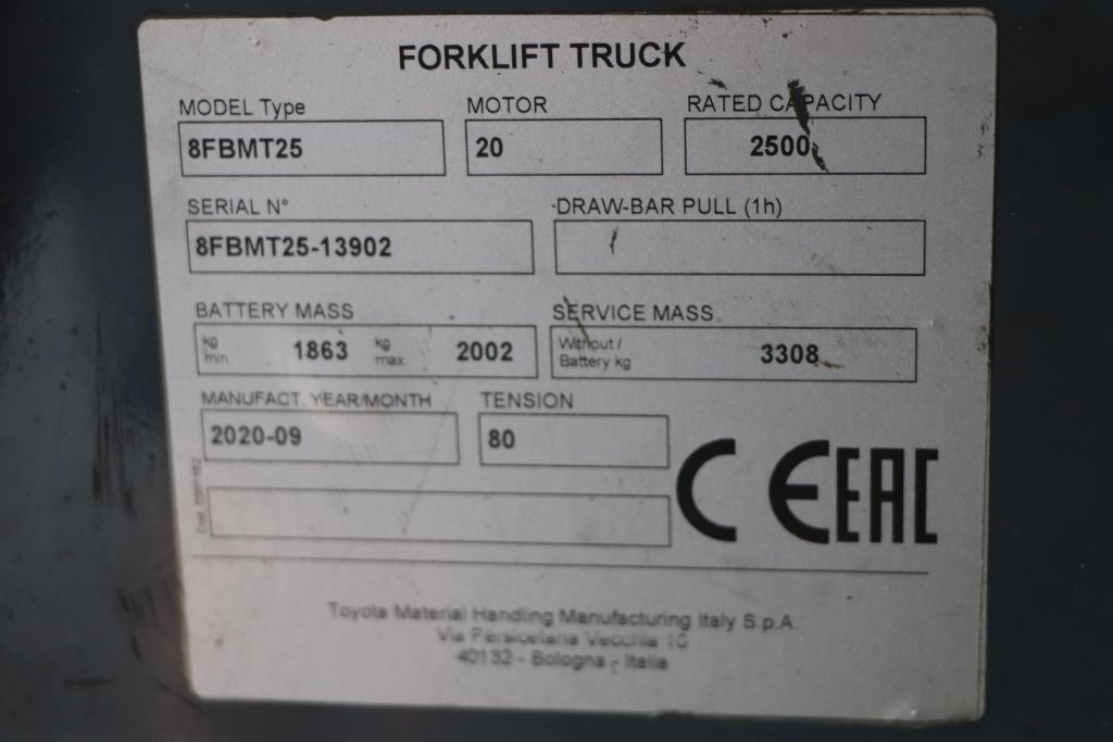Toyota 8FBMT25 (Ref: OR18) - Imagen 2