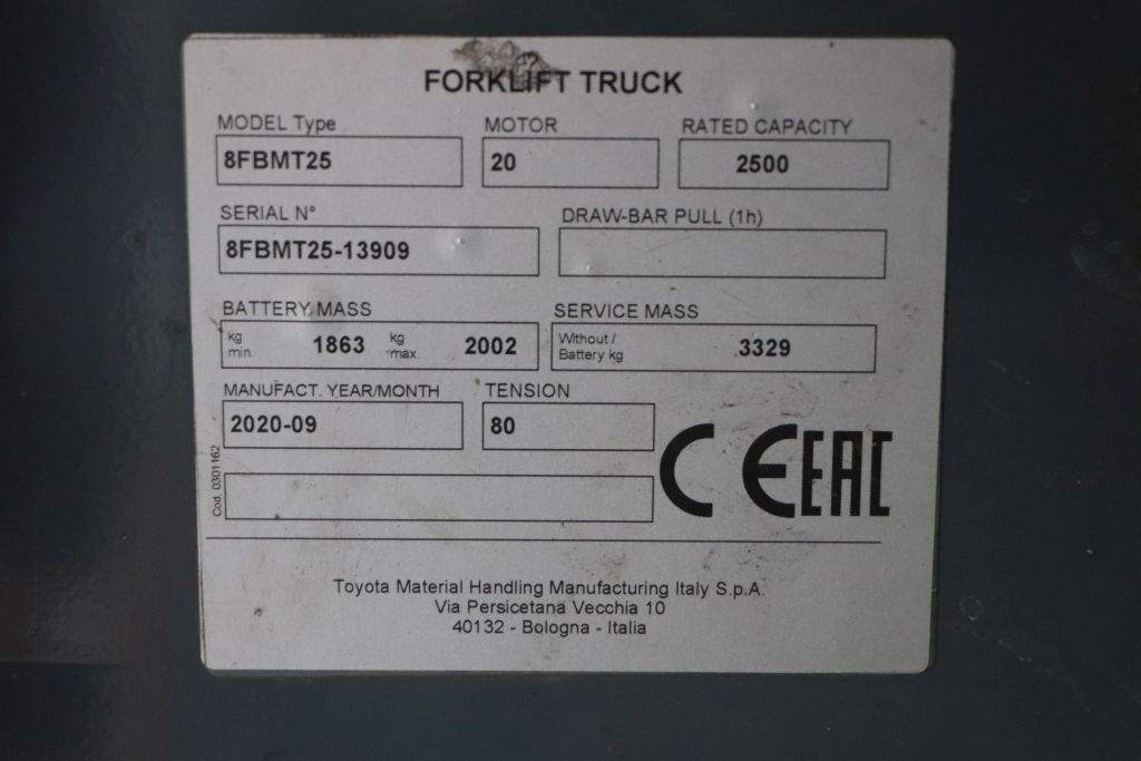 Toyota 8FBMT25 (Ref: OR19) - Imagen 2