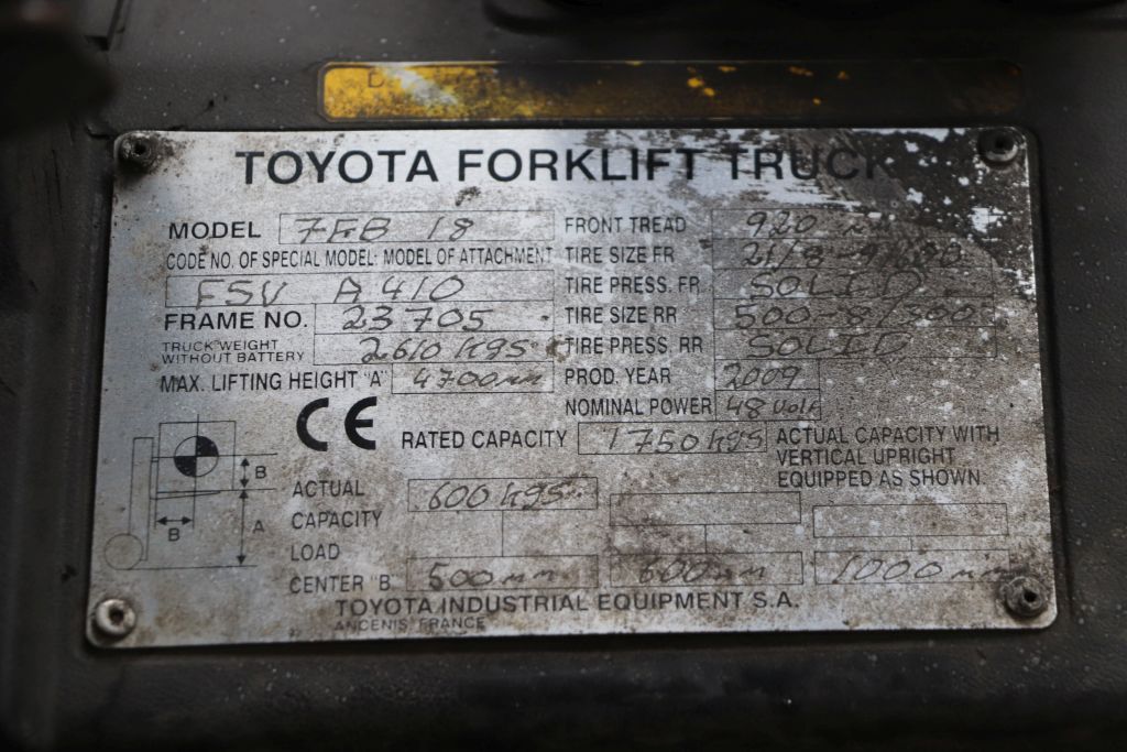 Toyota 7FB18 (Ref: OR28) - Imagen 4