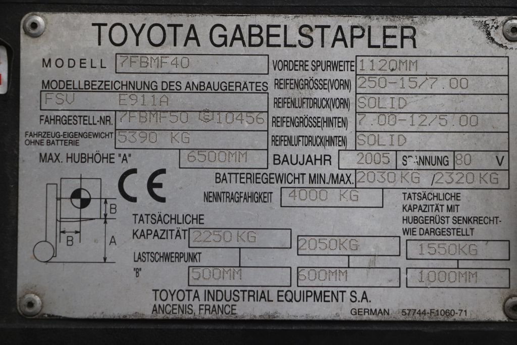 Toyota 7FBMF40 (Ref: OQ94) - Imagen 4
