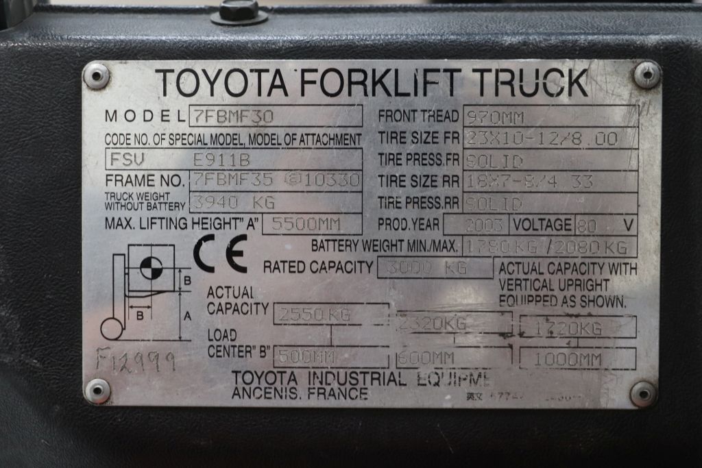 Toyota 7FBMF30 (Ref: OT76) - Imagen 4