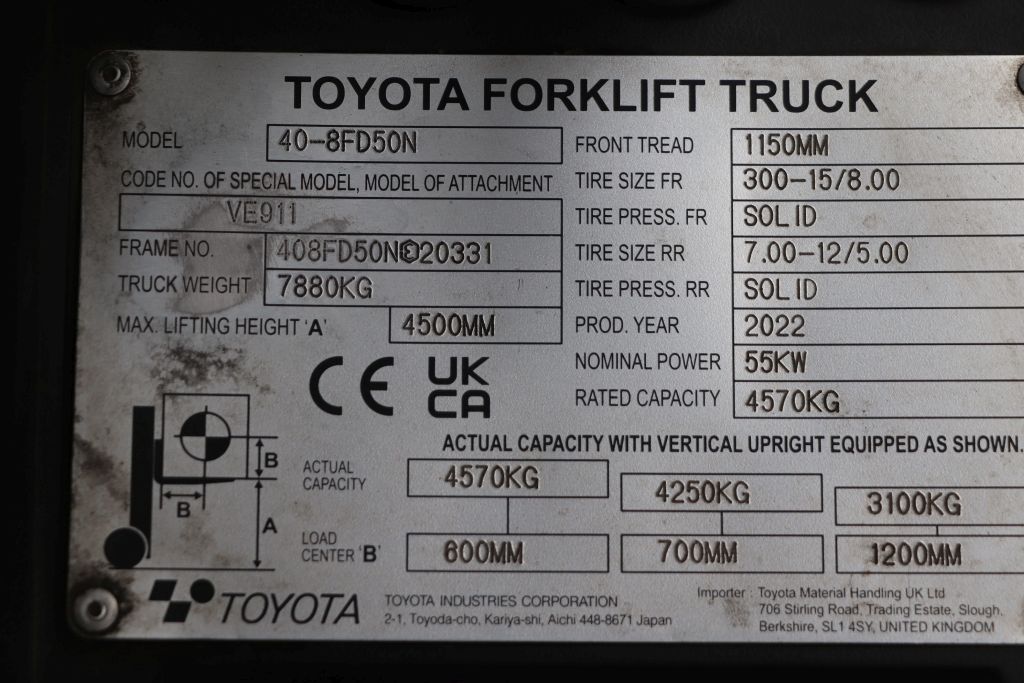 Toyota 40-8FD50N (Ref: OV51) - Imagen 4